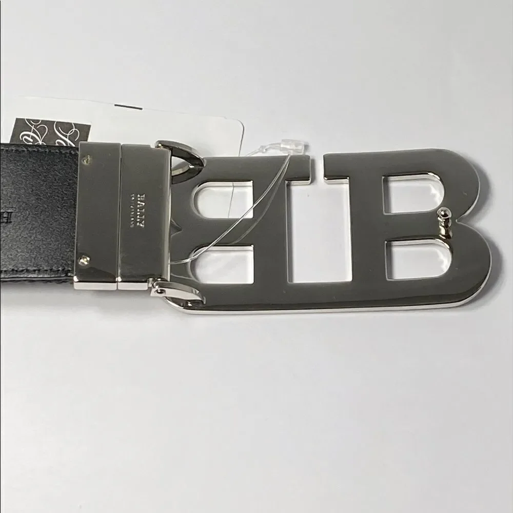 Bally Mirror B Buckle Reversible Belt size 115/46